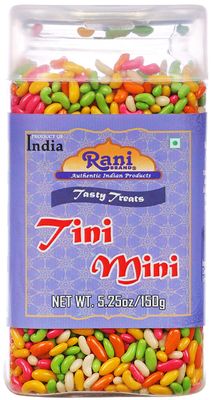 Rani Tini Mini 5.25oz (150g) Vacuum Sealed, Easy Open Top, Resealable Container  Indian Tasty Treats | Vegan | Gluten Friendly | NON-GMO | Indian Origin