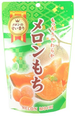Mochi Melon Premium Traditional Japanese Rice Cakes, 130g, Soft Chewy Wagashi Food Sweets Estala
