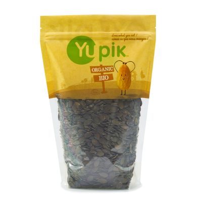 Yupik Organic European Pumpkin Seeds, No Shell, 2.2 lb, Pack of 6, Gluten-Free, Non-GMO, Kosher, Vegan, Raw Pepitas, Unsalted, Unroasted, Plant-Based Protein, Healthy Snacks, For Baking &amp; Topping