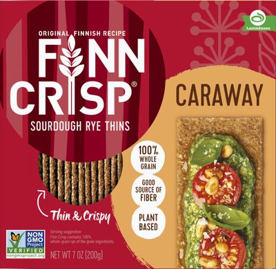 Finn Crisps Rye Crispbread Variety Pack | Multipack of Authentic Finnish Sourdough Crispbread | Caraway and Original Rye Crackers by Finn Crisp 2 Boxes of 7oz