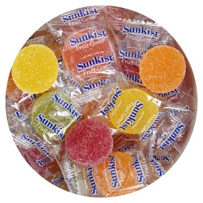 Fruit Gems, 2 Pound Bulk Bag, Fruit Gems, Soft Candy Individually Wrapped