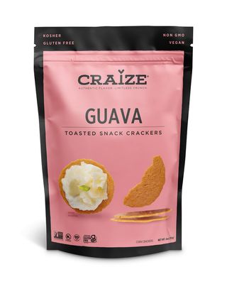 Craize Guava Crisps | Gluten Free, Vegan, Kosher, Toasted Corn Crackers | 4 oz each