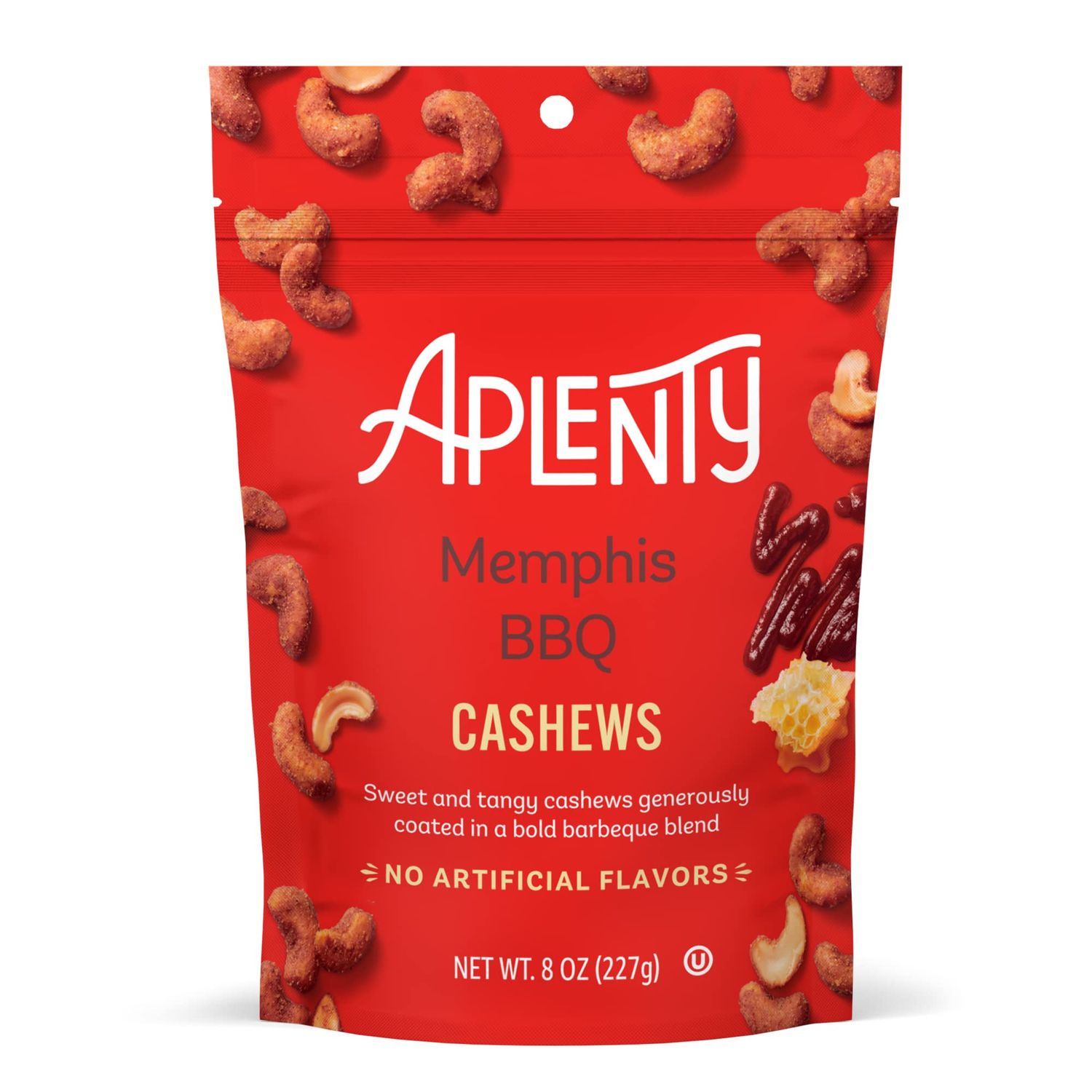Amazon Brand, Aplenty Memphis BBQ Cashews, 8 Oz