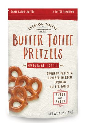 Everton Toffee Butter Toffee Pretzels, Variety Pack (4 oz. bag, 3-pack). Gourmet Artisan Toffee Covered Pretzels, Sweet and Salty Mini Pretzel Snacks, Small Batch Crafted