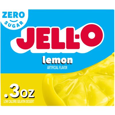Jell-O Lemon Sugar Free Gelatin Dessert Mix (0.3 oz Box)