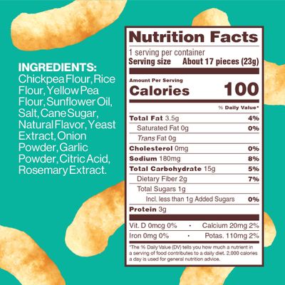 Hippeas Chickpea Puffs, Vegan White Cheddar, 0.8 Ounce (Pack of 30), 3g Protein, 2g Fiber, Vegan, Gluten-Free, Crunchy, Plant Protein Snacks