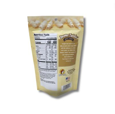 Buc-ee's Beaver Twists, White Fudge | White Fudge Beaver Twists | 3 Oz | Buc-ee's Snacks | Buc-ee's Beaver Nuggets, Full Size