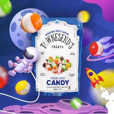 Townesends Treats - Freeze Dried Candy (6oz) - Variety Pack - Unique and Delicious Snack for Every Occasion - Great for TikTok Challenge
