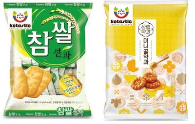 KOTASTIC Korean Rice Crackers Snack 115g , Yakgwa Korean Honey Cookies 200g    (Rice Crackers &amp; Yakgwa) (Large, Rice and Honey)