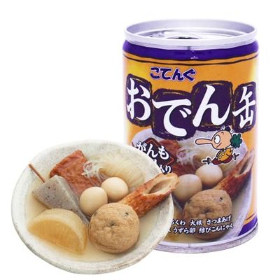 Canned Oden with Ganmo fried tofu and Daikon, Japanese traditional pot-au-feu, Contains plenty of Umami and Dashi, You can open it and eat it as is, Good for snacking (1can)