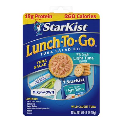 StarKist Lunch To-Go Chunk Light Mix Your Own Tuna Salad (Pouch), 4.1 Ounce Kit