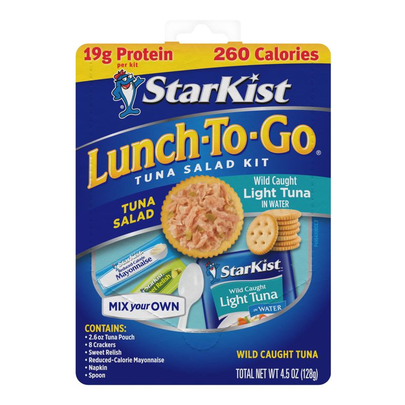 StarKist Lunch To-Go Chunk Light Mix Your Own Tuna Salad (Pouch), 4.1 Ounce Kit