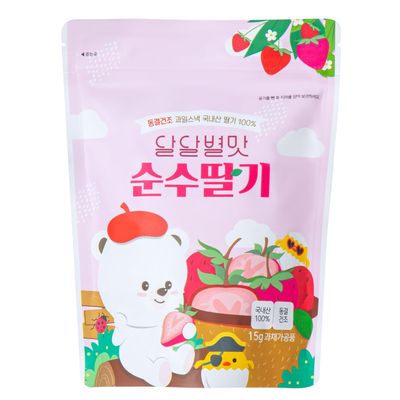Dried Strawberry Chips, 3 PACK  100% Real Freeze Dried Fruits  Korean Fruit Snack, Healthy Vegan Snacks for Kids  Jeollanamdo Foods
