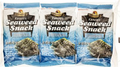 J-BASKET Korean Seaweed Snack, Original, 0.52 Oz, Pack of 10