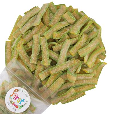 FirstChoiceCandy Sour Mini Strip Gummy Belts, Mini Bites Kosher Gummies (2 Pound (Pack of 1), Mango)