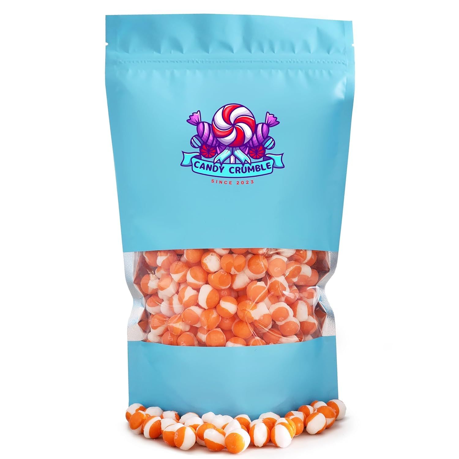 Freeze Dried Orange Pops, Flavorful Crunchy Pops, Premium Freeze Dried Snacks (6 Oz, Orange Pops) 6 oz