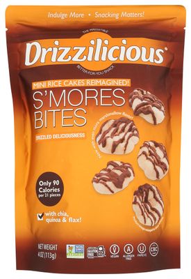 Drizzilicious Crunchy Drizzle Bites S&#39;Mores Gluten Free 4 Ounce ., 4 Ounce