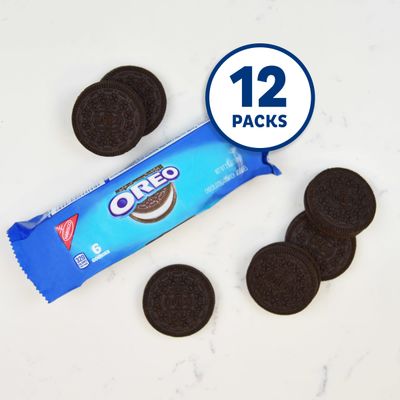 OREO Chocolate Sandwich Cookies, School Lunch Box Snacks, 2.4 Ounce (Pack of 12)
