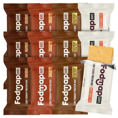 Fodmazing Fodmap Bars Variety Pack, Low Fodmap Protein Bar, Made with Seven Simple Ingredients, Gut Friendly IBS Friendly Snacks, Amazing Taste, Fodmap Approved (12 Bars, Variety)