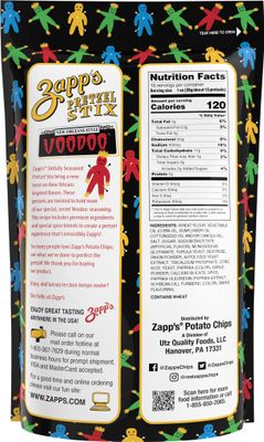 Zapp's Seasoned Pretzel Stix, 16oz. Pouch Variety Pack (Pack of 4), Voodoo &amp; Jazzy Honey Mustard Flavors