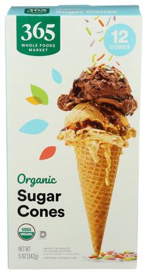 365 By Whole Foods Market, Organic Sugar Cone, 5 Ounce