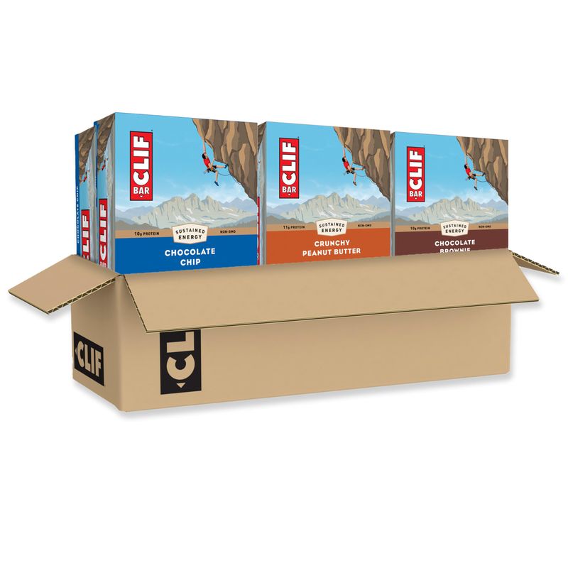 CLIF BAR - Variety Pack - Made with Organic Oats - 10-11g Protein - Non-GMO - Plant Based - Energy Bars - 2.4 oz. (30 Count)