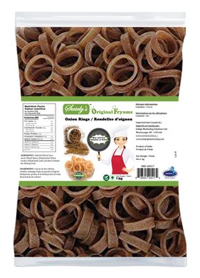 Swirly&#39;s Original Fryums - Classic Onion Rings Crunchies - Vegan - Ready to Fry - Puffed Snack Chips - Chicharrones de harina - 2.2 lb Bag