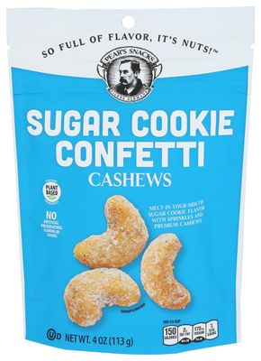 Pear&#39;s Snacks Sugar Cookie Confetti Cashews, 4 OZ