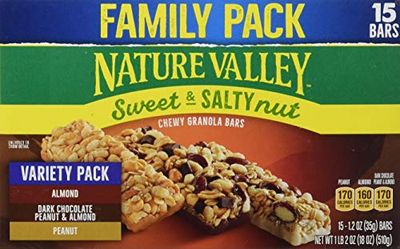 Nature Valley Sweet &amp; Salty Nut Peanut Almond Dark Chocolate Granola Bars, 15 Ounce