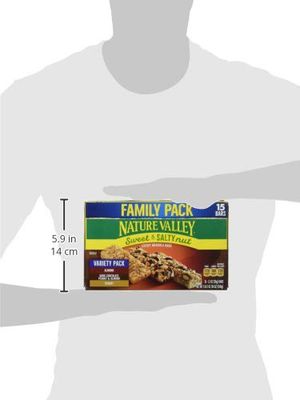Nature Valley Sweet &amp; Salty Nut Peanut Almond Dark Chocolate Granola Bars, 15 Ounce