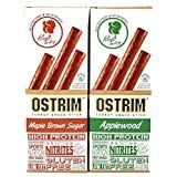 Ostrim Turkey Meat Snack Sticks - Maple Brown Sugar &amp; Applewood - Pack of 20 (10 of each flavor)
