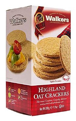 Walkers Shortbread Highland Oat Crackers, 9.9 Ounce Boxes (Count of 4)