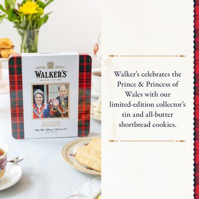 Walkers Shortbread TRH Duke and Duchess of Cambridge Limited Edition Tin, 10.6 Ounce