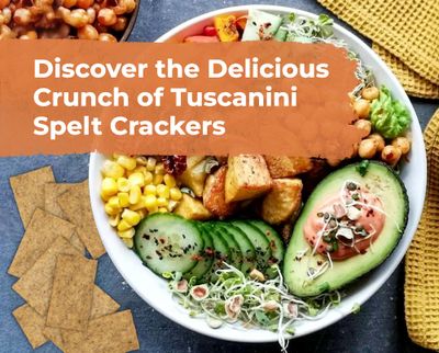 Tuscanini Italian Crostini Crackers, Truffle, 6.2oz (3 Pack) | Product of Italy | Thin &amp; Crispy, Perfect for Cheese Boards &amp; Platters | Made with Spelt Flour