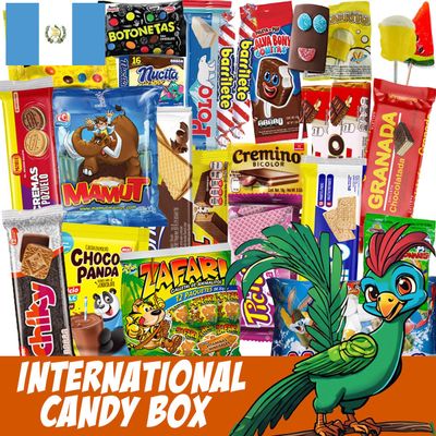 PREMIUM Candy Variety Pack for Adults and Kids  FREE Surprise - Best International Candy Box From Guatemala - Weird Candy From Around The World - Exotic Candy Boxes - Tiktok Subscription Box Unique