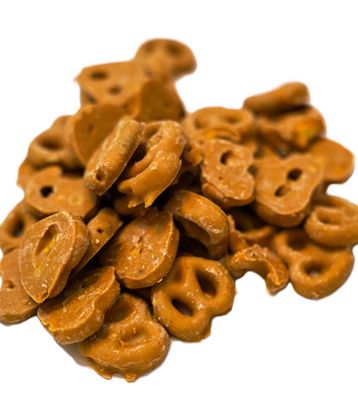 Peanut Butter Coated Pretzels - 1 lb of Fresh Gourmet Peanut Butter Covered Dipped Pretzels in Resealable Bag to Ensure Freshness