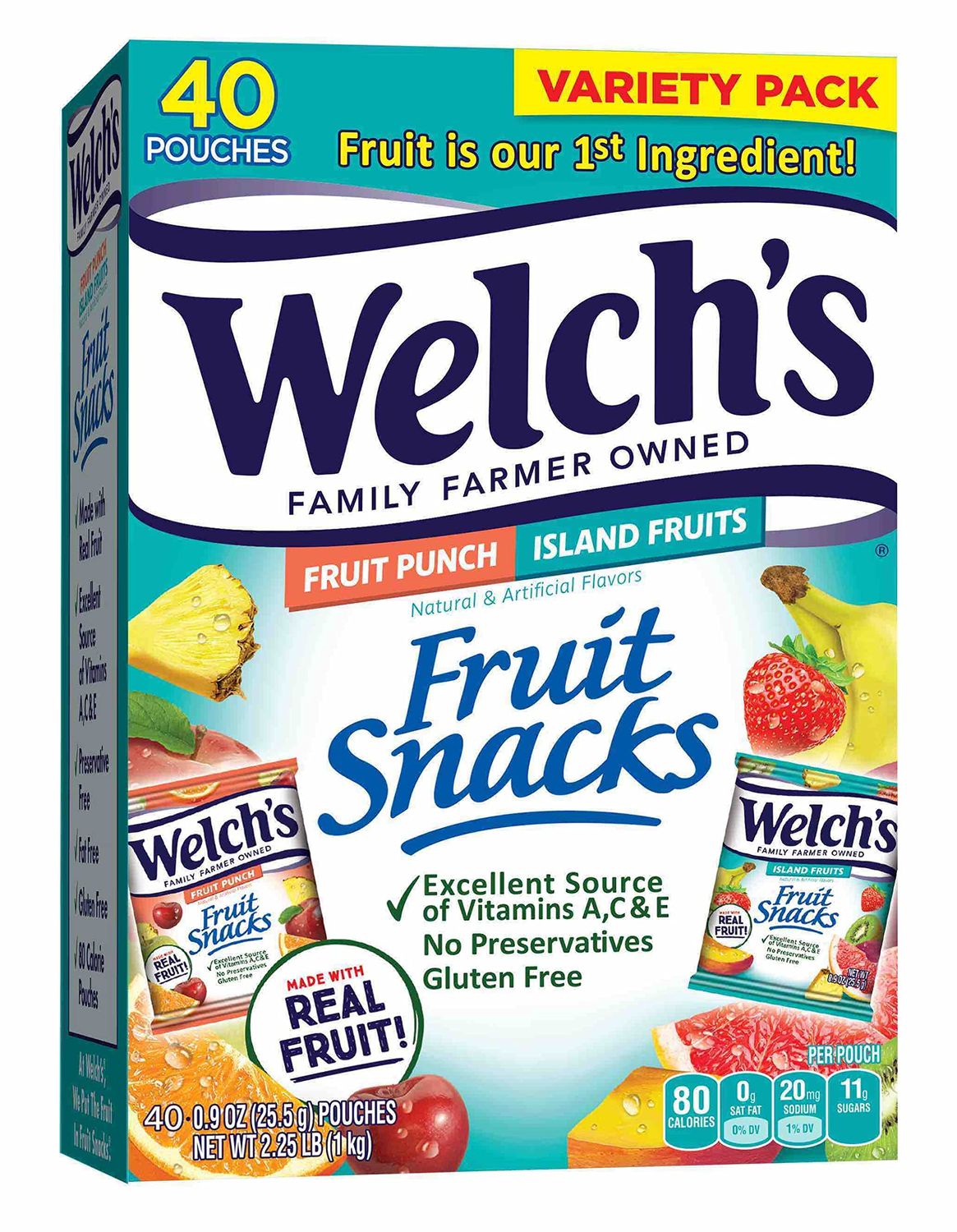 Old Version: Welch&#39;s Fruit Punch &amp; Island Fruits, 40ct
