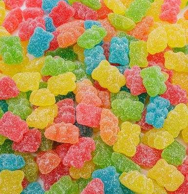 Gummy Bears 3 lb - Jelly Candy in Resealable Bag, Soft &amp; Chewy Gummies Bears, Sugar Coated, Gummy Candy Bulk, Assorted Fruit Flavors