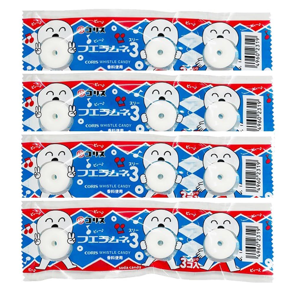 New Whistle Porous and Chalky Soft Candy 3Tablets  30pcs Japanese Dagashi Coris Ninjapo
