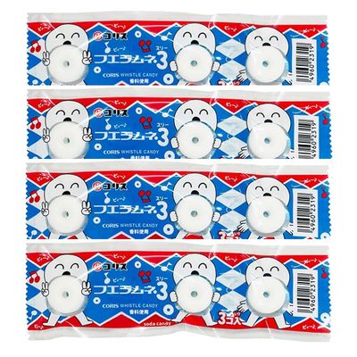 New Whistle Porous and Chalky Soft Candy 3Tablets  30pcs Japanese Dagashi Coris Ninjapo
