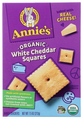 Annies Homegrown Organic Baked White Cheddar Squares,, 11 Oz (2)