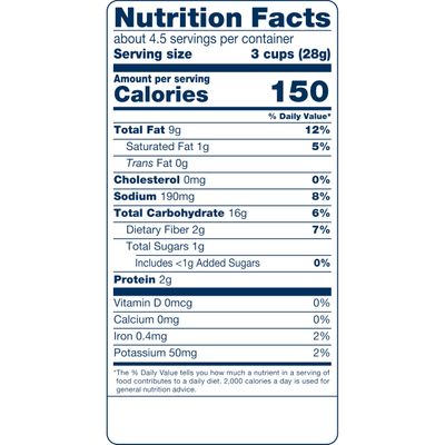 SkinnyPop Avocado Lime Popcorn, Gluten Free, Non-GMO, Healthy Popcorn Snacks, Skinny Pop, 4.4oz Grocery Size Bag