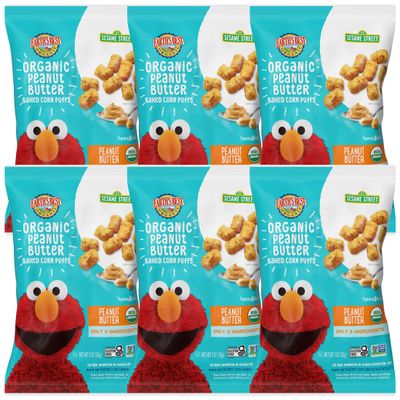 Earths Best Peanut Butter Puffs 2oz (Pack of 6)