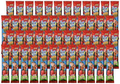 JOVY FRUIT ROLL Strawberry 48 Pack - Healthy Snack Made with Natural Fruit, Fat Free, Gluten Free, Enriched with Vitamin C | 48 Count, 0.75 oz each