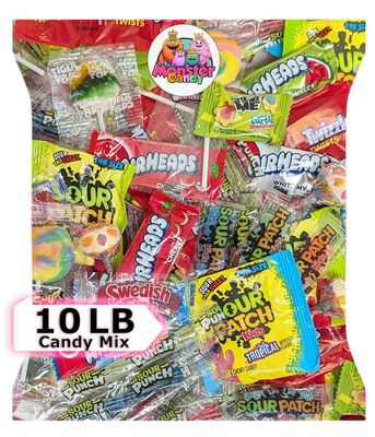 Party Favor Candy Mix - 10 lb Pinata Stuffers Candy Bulk - Goodie Bag Stuffers for Kids Party Favors - Candy Variety Pack - Bulk Candy Bags - Bulk Candy Individually Wrapped Candies - Parade Candy