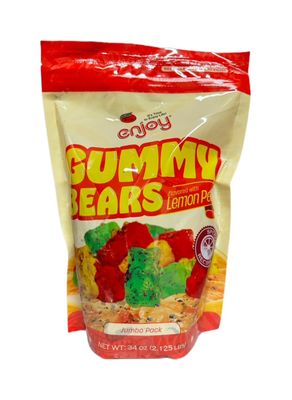 Gummy Bears Flavored With Lemon Peel, 42 ounce (2.625 lbs)