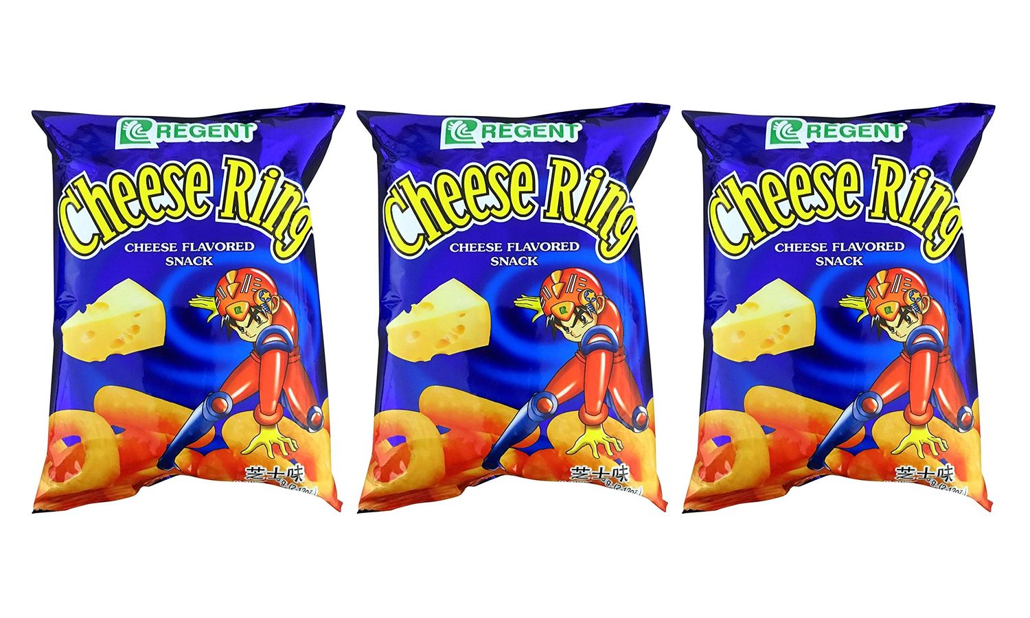 Regent Filipino Cheese Ring Snacks (3 Pack, Total of 6.36oz)