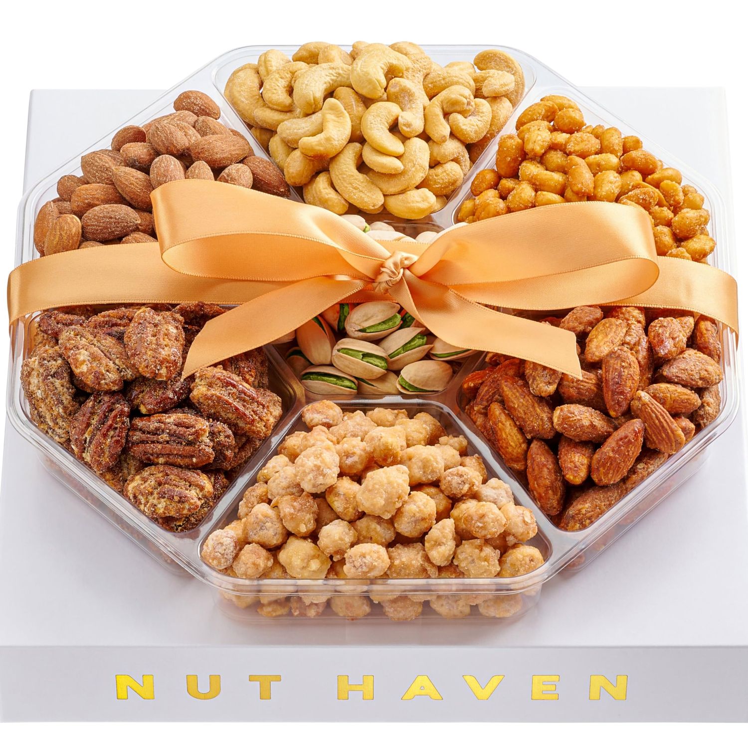 Nuts Gift Basket - Extra Large Assortment Of Sweet &amp; Roasted Salted Gourmet Nuts - Assorted Food Gift Box for Christmas, Thanksgiving, Father&#39;s Day, Sympathy, Family, Men &amp; Women