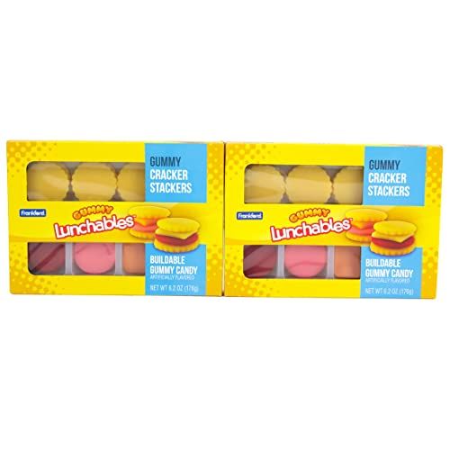 Kraft Lunchables Gummy Candy Cracker Stackers, 2pk, 12.4oz, Fruit Flavored, Valentine&#39;s Day Gift, by Frankford Candy