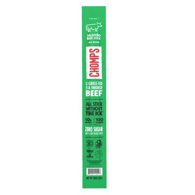 Chomps Jalapeno Beef Stick, 1.15 OZ